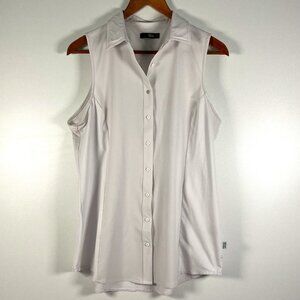 Chloro Phylle Sleeveless Voyage shirt in White